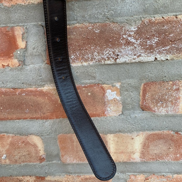 Vintage Gucci black brown belt main image 4